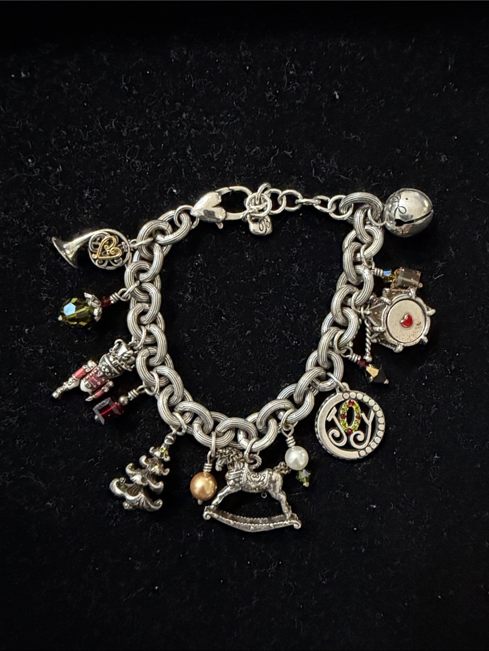 Brighton Joys of Christmas Holiday Charm Bracelet, Retired